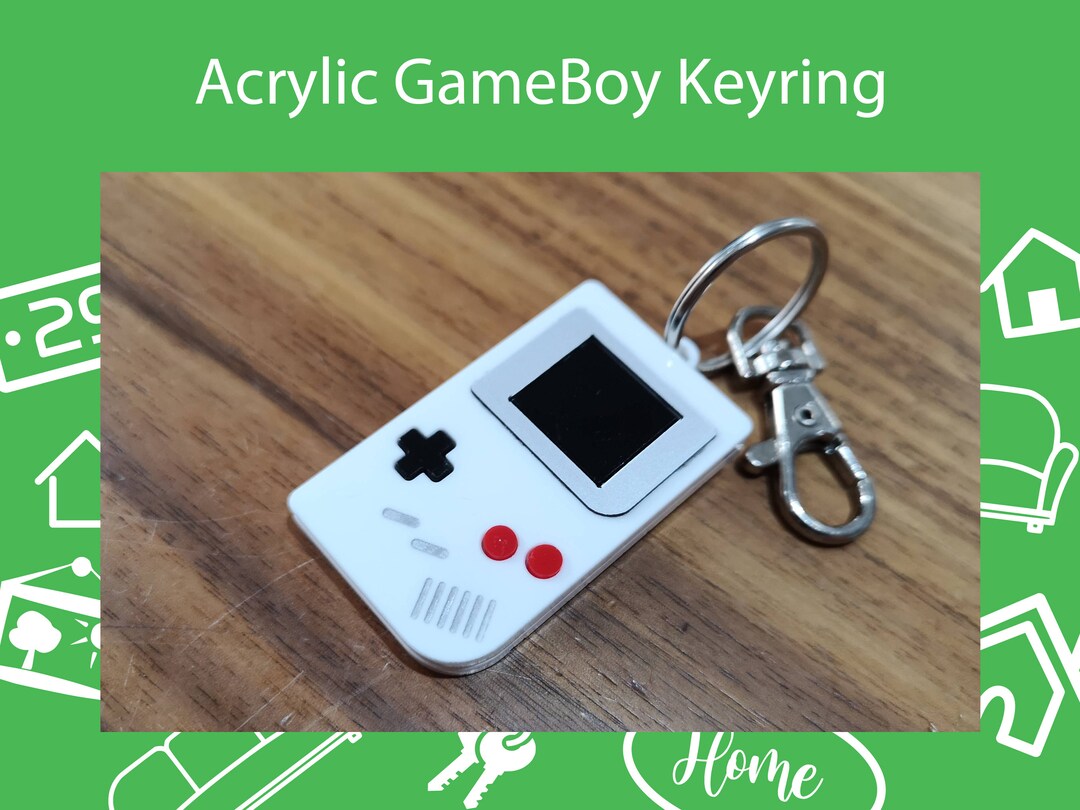 Game Boy Keychain/gameboy Keyring/backpack Tag/lunchbox Tag. Etsy