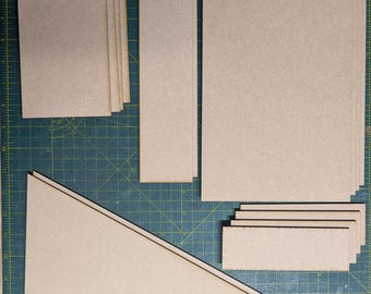 WH40K GW 11th Edition Terrain Footprints, Clear Acrylic/MDF, Competitive Play