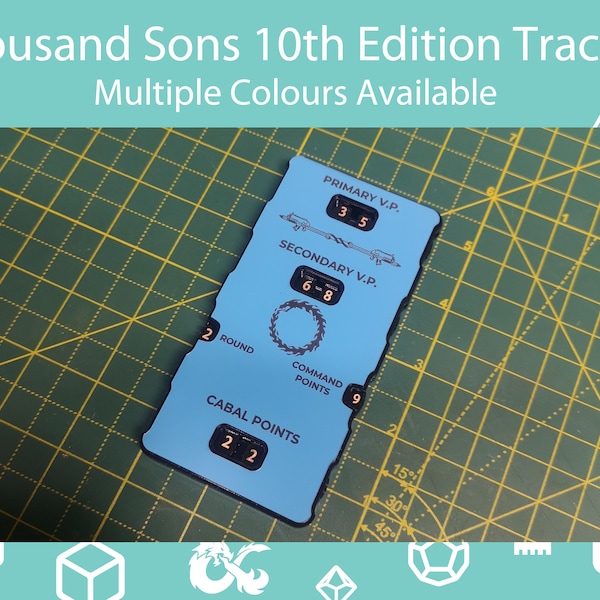WH40k Thousand Sons Game Tracker for 10th Edition / WH40K Army customisable / for use Warhammer 40k 10th edition