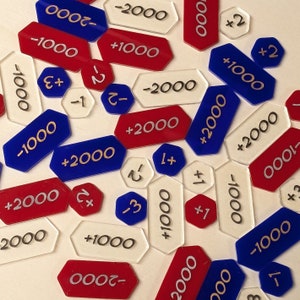 TCG uit één stuk - schademodificerende tellers - acryltellers