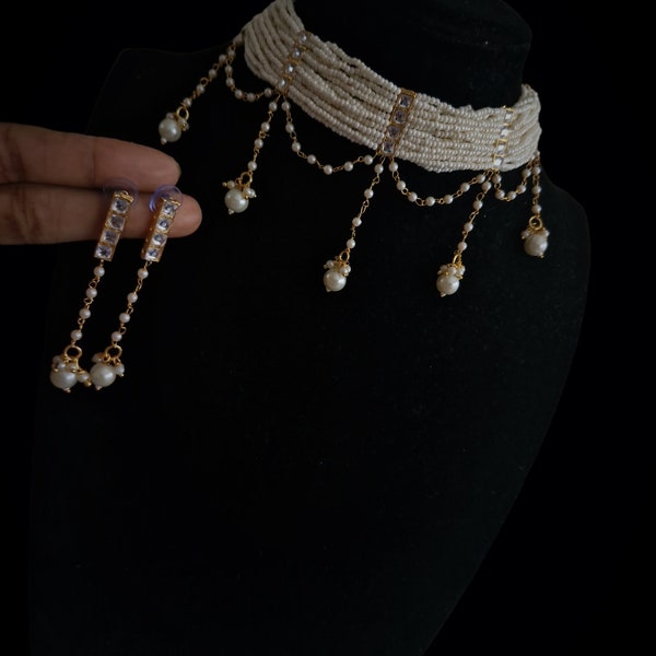 Real Kundan aand Pearl Choker set !!