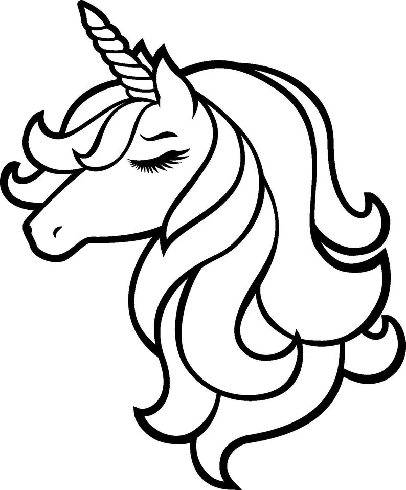 Printable Unicorn Outline Printable Templates