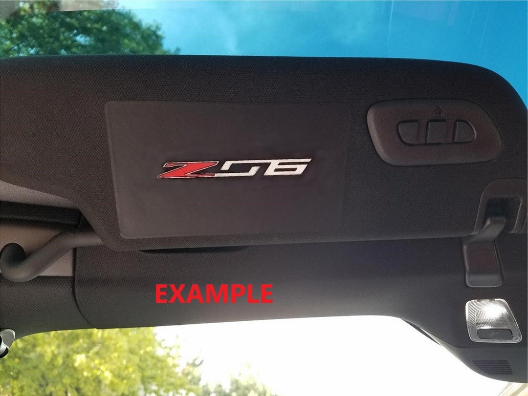 Corvette C7 Z06 Sun Visor Warning Label Covers Red and White Etsy