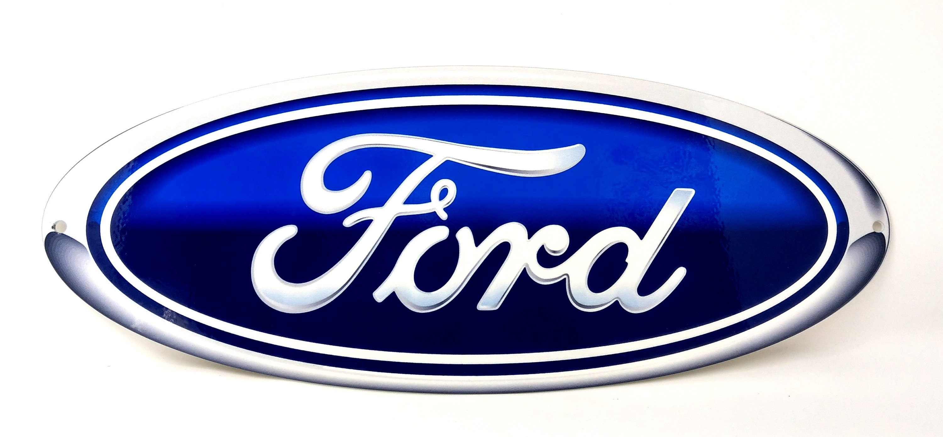 Large Ford Blue Oval Gradient Heavy Duty Steel Metal Sign Ford Licensed Large Ford Blue Oval Gradient Heavy Duty Steel Metal Sign Ford Licensed