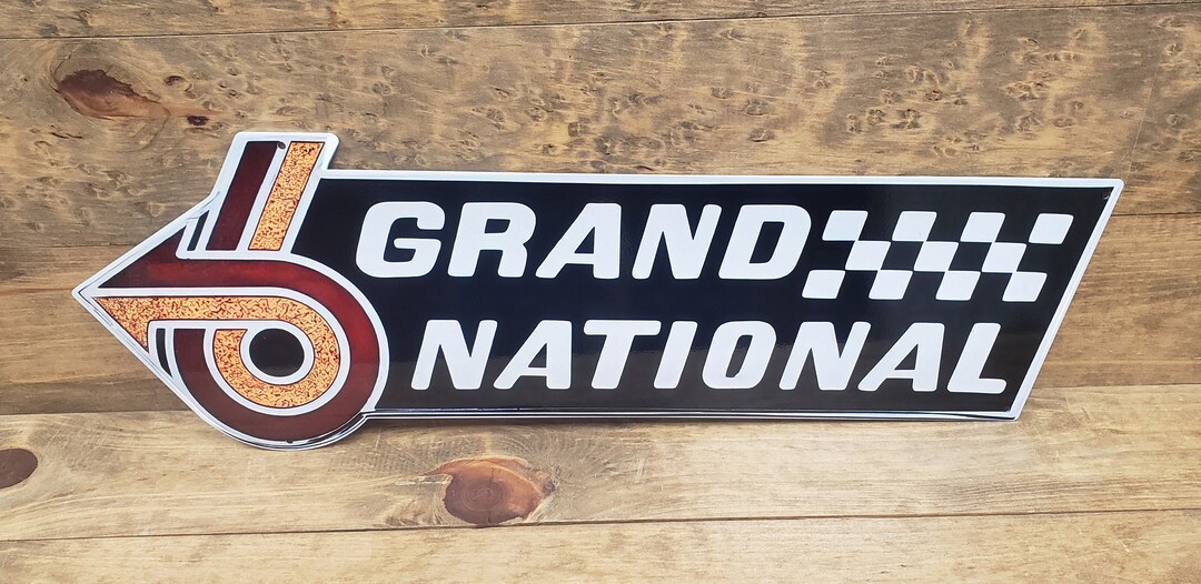 Buick Grand National Emblem Logo Wall Art Flat Steel Sign Etsy
