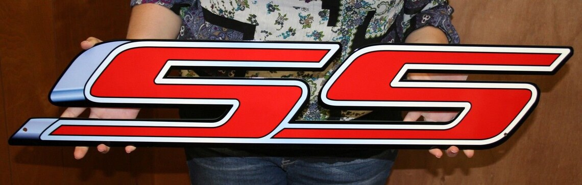 CHEVROLET SS Wall Emblem Red / Metal Art Sign | Etsy