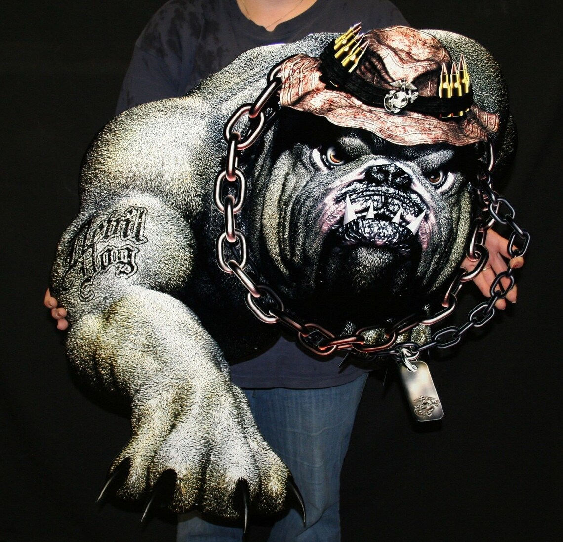 USMC Devil Dog Flat Steel / Metal Art Sign Etsy