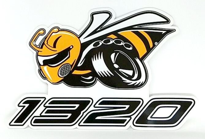 OEM Ski Doo Bumble Bee Decal 484800241 – Angry Bee Bombardier Logo Graphic – 5 X 6 Inches