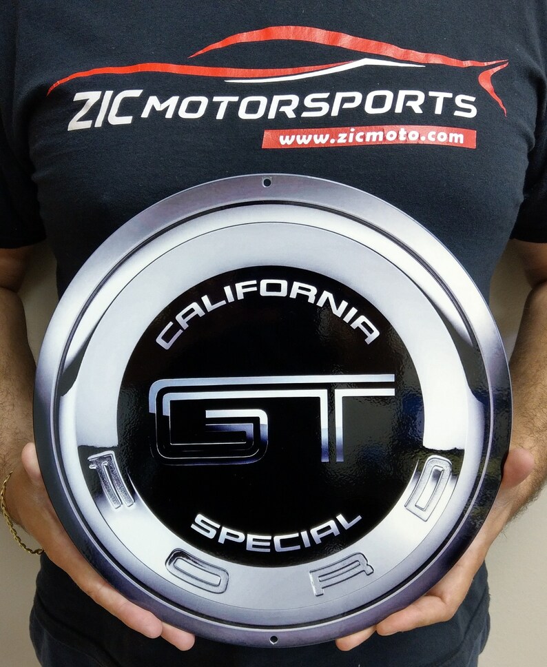 Ford Mustang California Special Gas Cap Logo Wall Art Flat Etsy