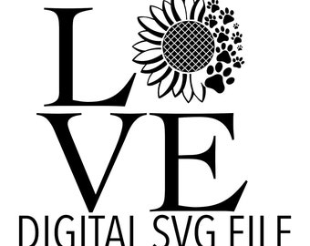 Download Sunflower Dog Art Etsy SVG, PNG, EPS, DXF File