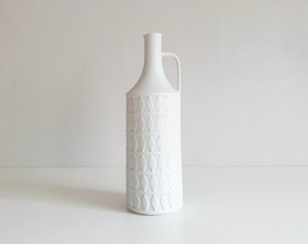 Bisquit Porzellanvase Hutschenreuther, Design Karl Scheid, Op Art,  Porzellan, midcentury modern, vintage