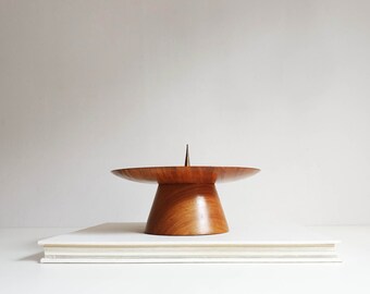 Grand bougeoir rond, sculptural, vintage