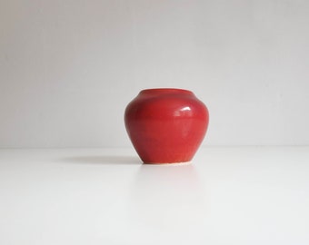 WMF Keramikvase Gerda Conitz, Bauhaus, Keramikvase rot, vintage