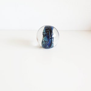 Randy Strong art glass, rare paperweight, glass ball, paperweight, USA, 1980, vintage image 3