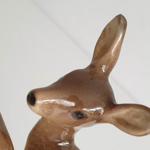 Porcelain figurine deer, Kaiser porcelain art deco, vintage image 3