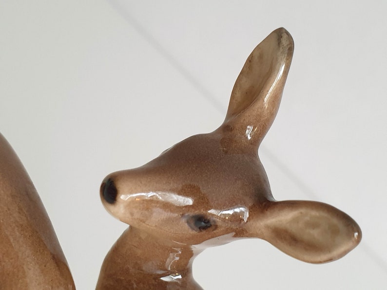 Porcelain figurine deer, Kaiser porcelain art deco, vintage image 3