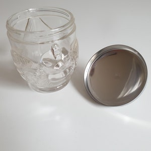 WMF glass vessel, egg pot, egg warmer, glass with lid, chicken, vintage image 3