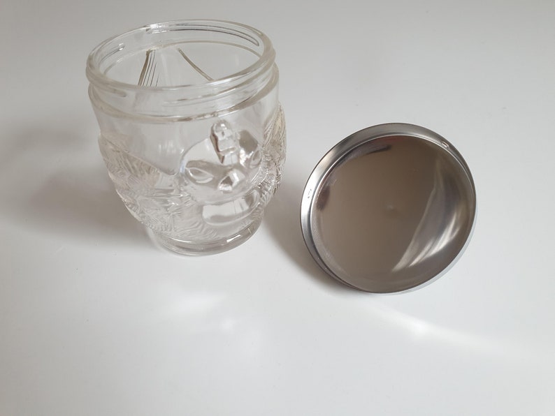 WMF glass vessel, egg pot, egg warmer, glass with lid, chicken, vintage image 3