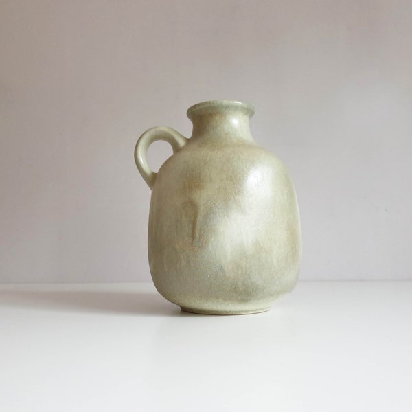 Ruscha Keramik Vase in pastellgrün, Ruscha art, WGP, midcentury vintage