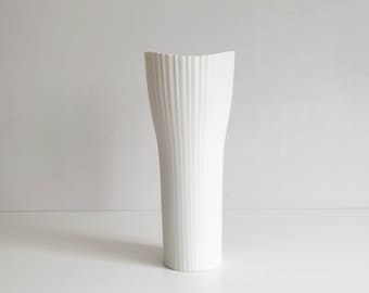 Rosenthal, Tapio Wirkkala, vase en porcelaine blanche, Studio linie, milieu du siècle, vintage