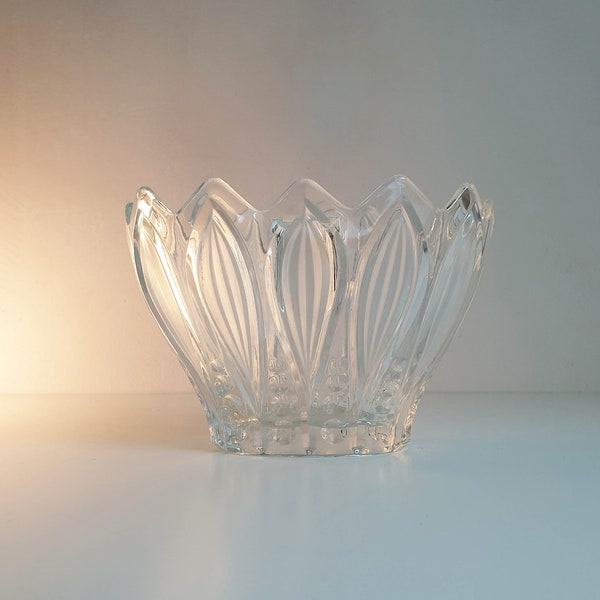 Glasschale Maiglöckchen, midcentury, vintage