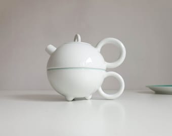 Matteo Thun pour Arzberg ; Tasse et pichet, « thé pour un », design memphis, vintage