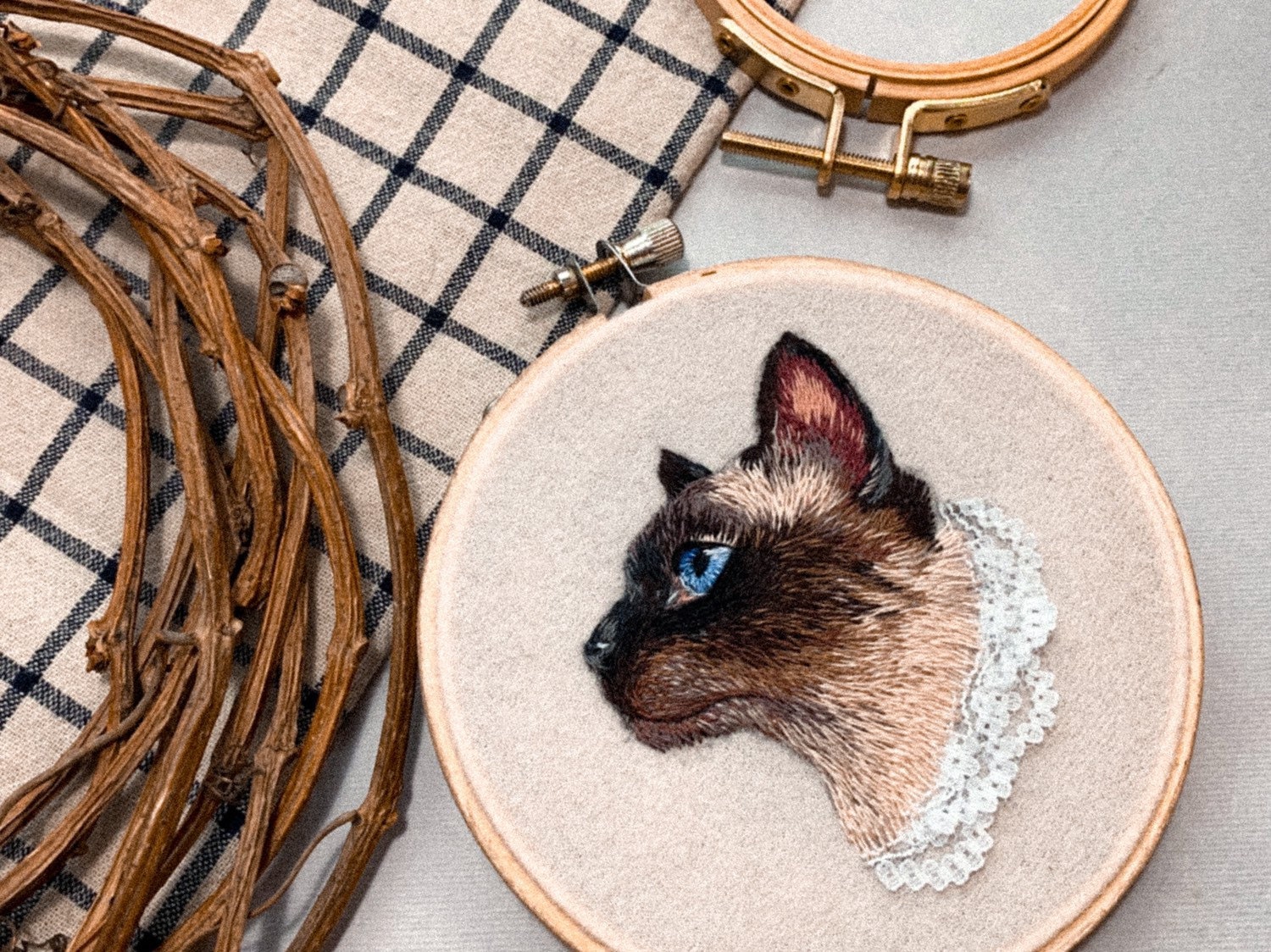 Custom pet embroidery portrait with lace pet embroidery  etsy Custom pet embroidery portrait with lace pet embroidery  etsy