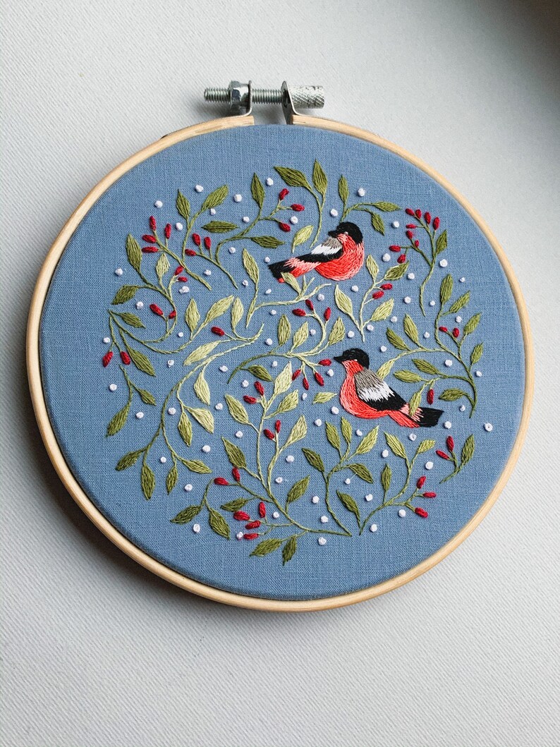 Buy Birds Embroidery Kit Beginner Embroidery Kit Spring Wall Art Online