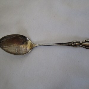 Antique Sterling Silver Souvenir Spoon Niagara Falls Salt Spoon