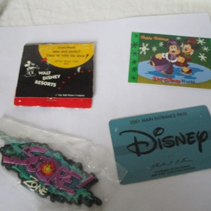 Lot of Vintage Disney World Items Cast Holiday Celebration Score Zone & More