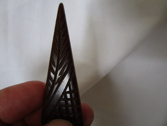 Antique Art Deco Real Bakelite Deco Design Brooch - image 4