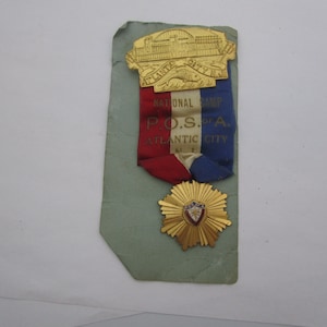 1951 Dore Bronze Medal & Ribbon Patriotic Order Sons of Liberty