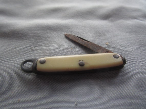 Antique Miniature Pocket Watch Fob Pocket Knife