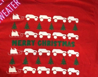 jeep ugly christmas sweater