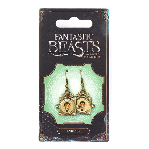 Fantastic Beasts NS Suitcase Earrings Other antique brass plated