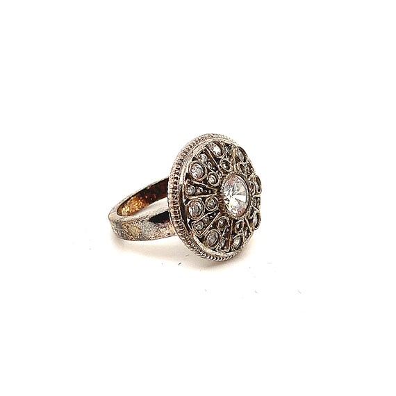 Vintage Ring | White Crystal Ring | SW Design Rin… - image 1