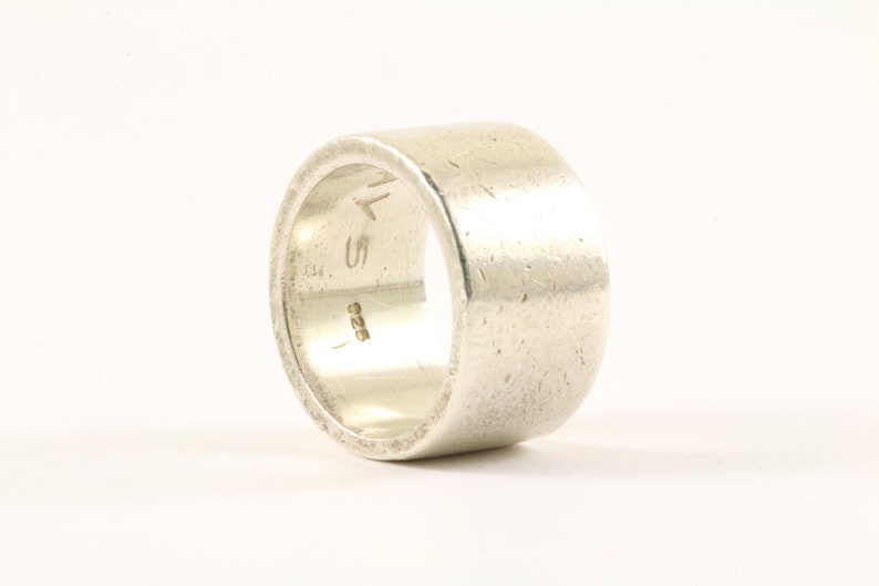 Vintage Always Wide Band Design Ring 925 Sterling Silver RG 4125