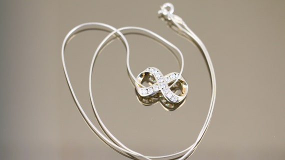 Infinity Symbol Crystals CZ Design Fashion Jewelry Ne… - Gem