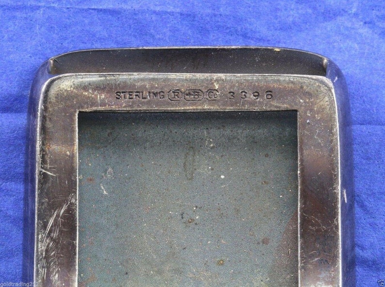 273834762993 R.blackinton #3396 Belt Buckle Piece Hsc Initial Engraving Sterling Ot 115