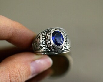 silver 925 RING 1979 Philly Pa Valley Forge Military Academy RING Graduation school in USA ring Custom Made  Ring new