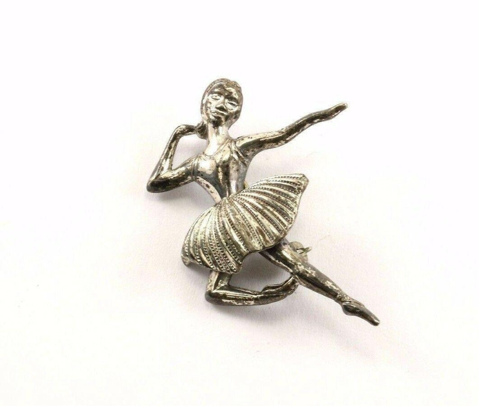 Vintage Ballerina Dancer Pin/brooch 925 Sterling Bb Etsy