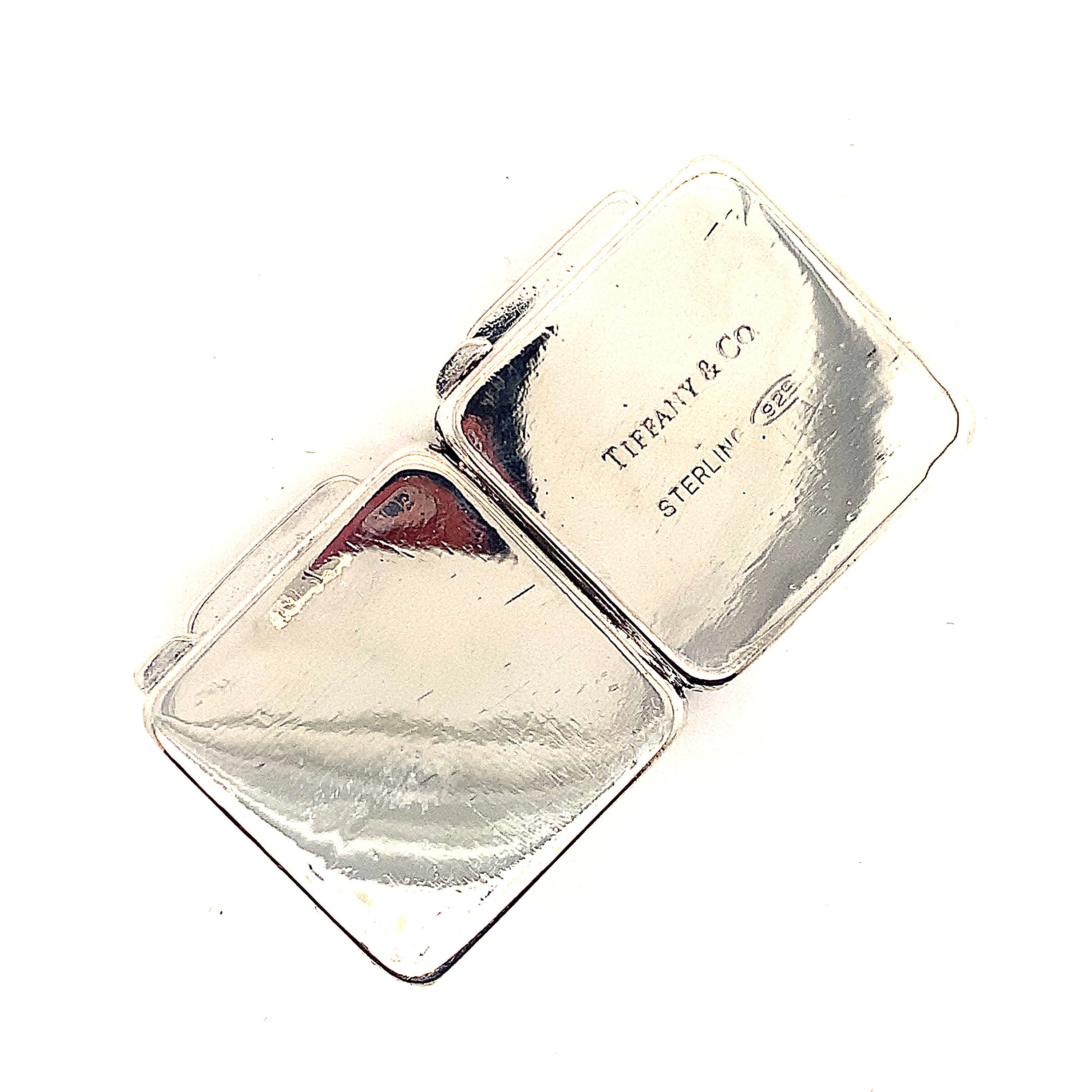 TIFFANY & CO STERLING SILVER PEAR PILL BOX