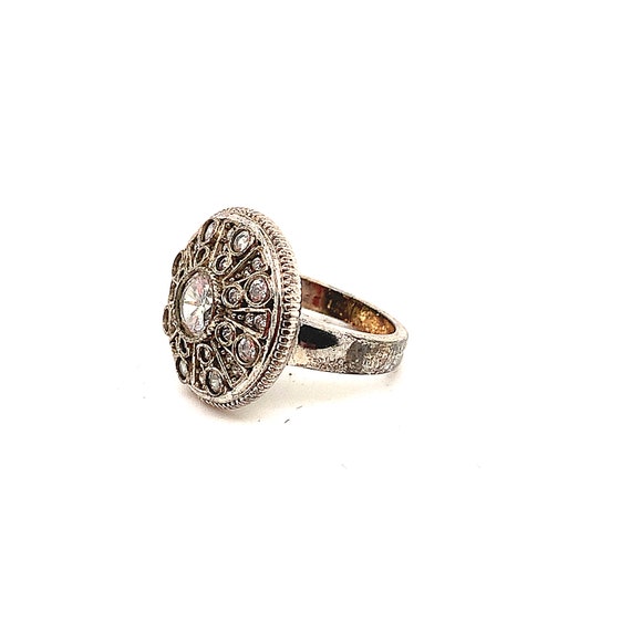 Vintage Ring | White Crystal Ring | SW Design Rin… - image 3