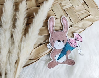 Rabbit brown Plush pink school bag Color choice glitter turquoise from 26Euro