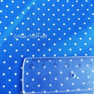 Cotton dots white dark blue image 1