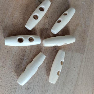 Knebelknopf Knopf Holz Dufflecoat Knopf braun Holz Holzknopf