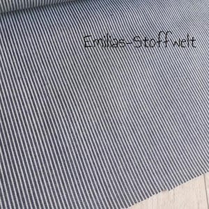 Chambrai Jeans Stripes Needle Optic Blue Denim
