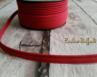 1 m DIY piping piping ribbon uni red