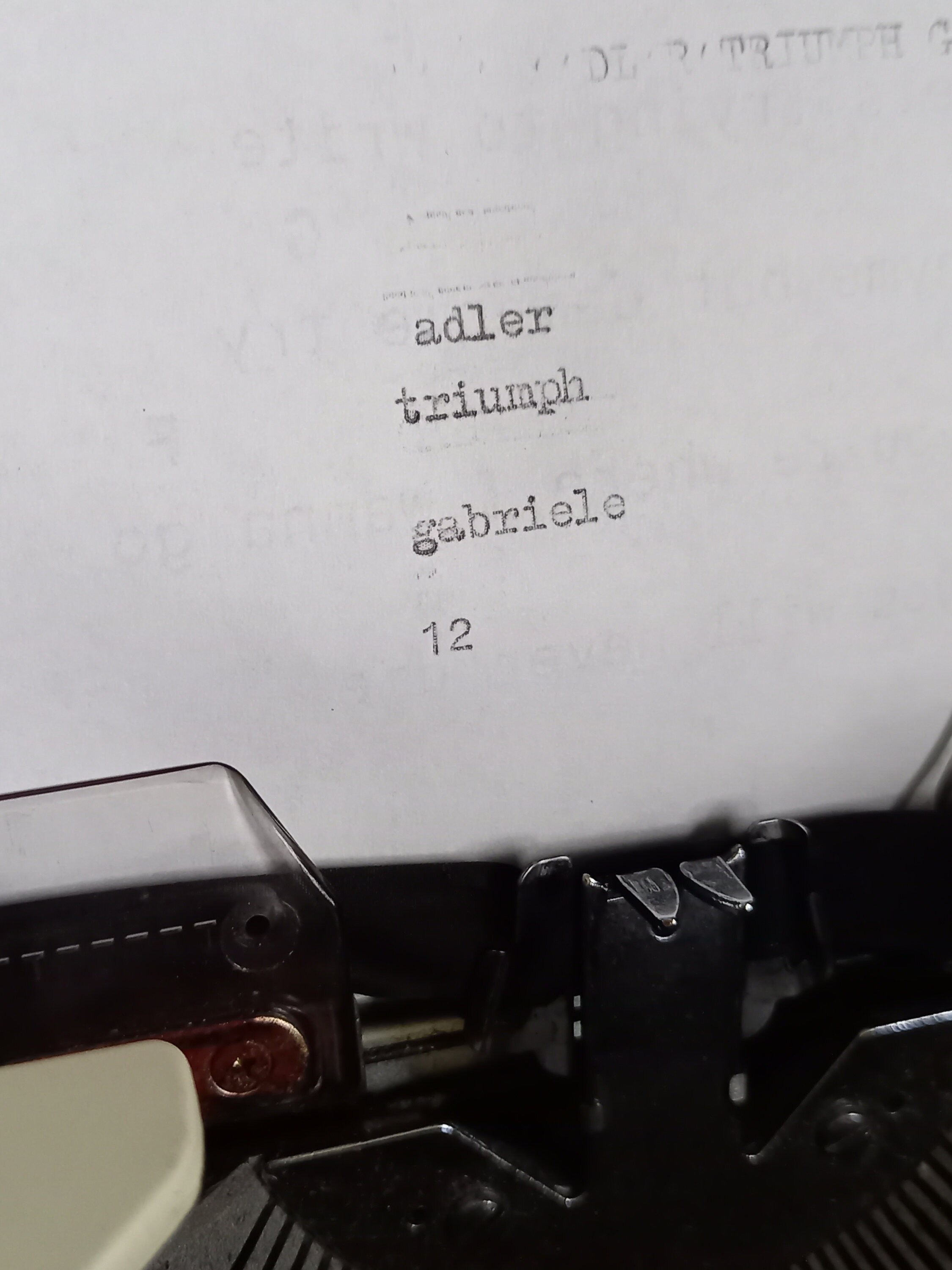 Vintage 80s Adler Triumph Gabriele 12 Typewriter With Case - Etsy
