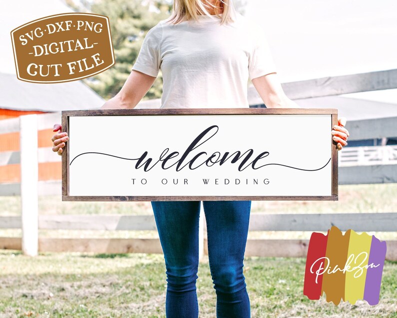 SVG Files Bienvenido a nuestra boda svg wedding sign svg Etsy México
